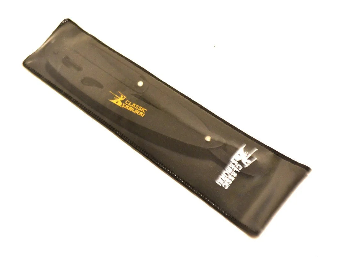 CS-102 Matte Black Folding Professional Straight Razor, Shavette, W/ 100 Count Shark Single Edge Blades