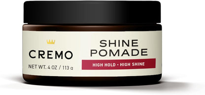 Premium Barber Grade Hair Styling Shine Pomade, High Hold & Shine, 4 Oz (Packaging May Vary)